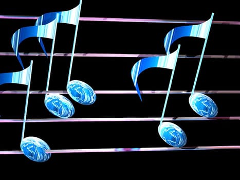 music notes