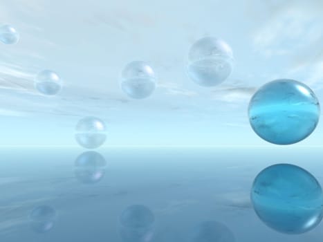 the blue bubble
