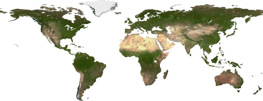 the map of the earth