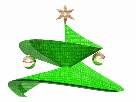 the Christmas tree