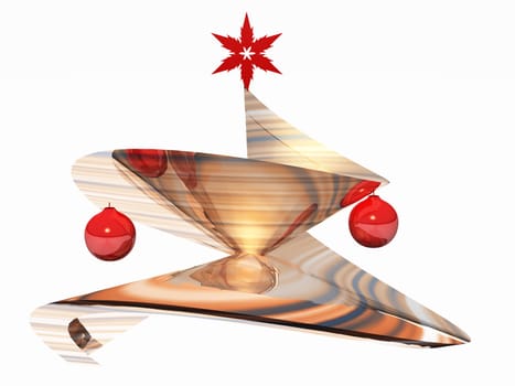 the Christmas tree