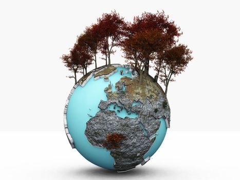 Earth and trees
