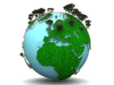 Earth and trees