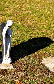 Gravesite - Angel - Looking Away - Shadow