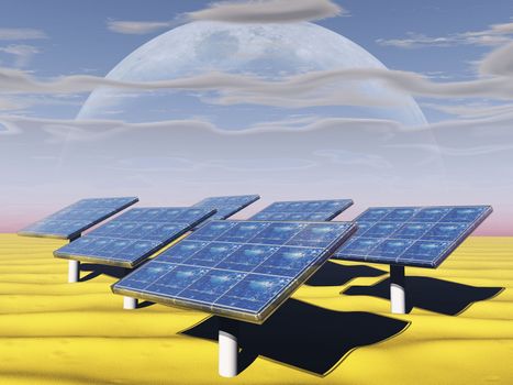the solar panels