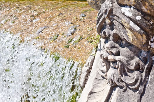 Famous Italian gardens of Reggia di Caserta, Italy.