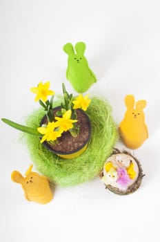 View from top to the Easter composition