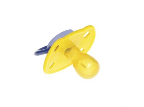 baby's dummy on a white background