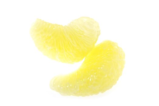halves grapefruit isolated on a white