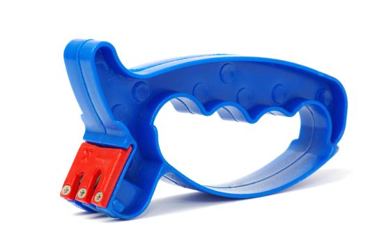 knife sharpener over a white background