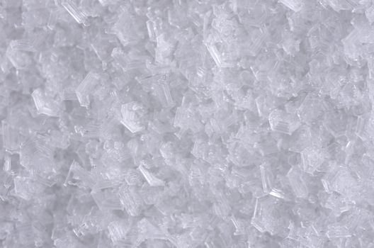 Blue frosty ice cubes texture