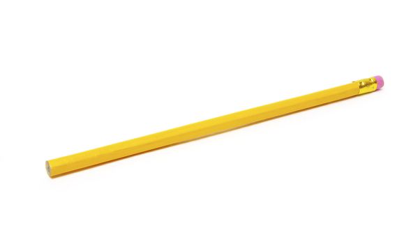 Pencil isolated on white background