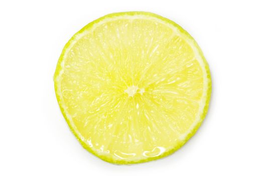 lime slices isolated on white background
