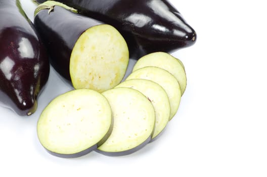 aubergine isolated on white background