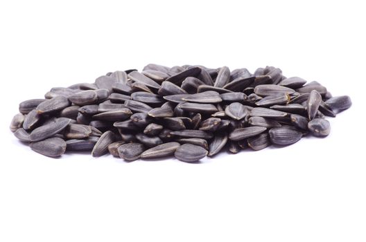 sunflower seeds isolated on white
