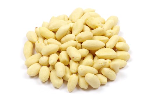  peanuts isolated on white background