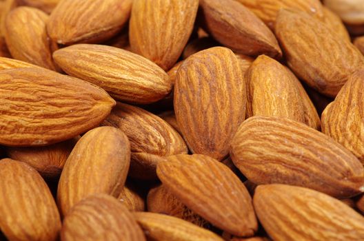 Close up of a background almond