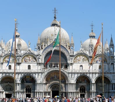 The basillica in st. marks square venice