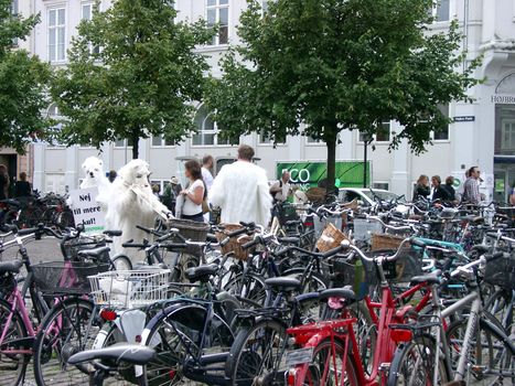 Greenpeace action in Copenhagen, September 2008.