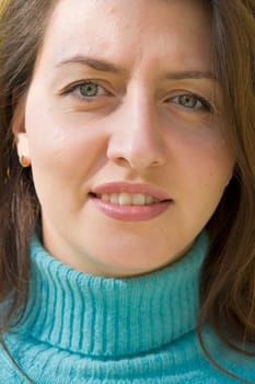 Portrait. Beautiful women face close up.