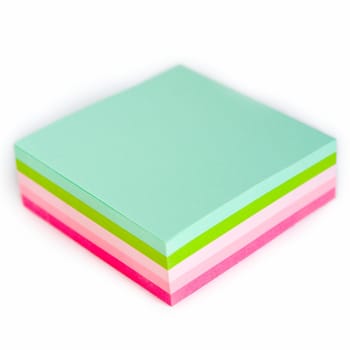 write note on it! Notebook paper on a white background.
