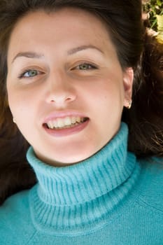 Portrait. Beautiful women face close up.