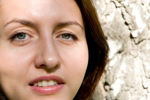 Portrait. Beautiful women face close up.