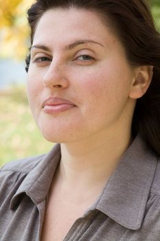 Portrait. Beautiful women face close up.