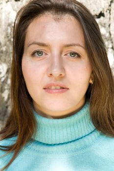 Portrait. Beautiful women face close up