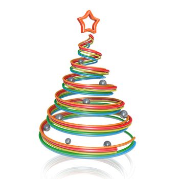 Computer Generated Image - Christmas Tree .