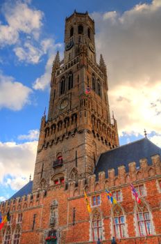 belfry in bruges, belgium