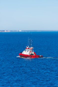 A tug boat at Skagerrak sea