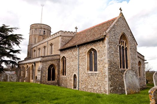 old english village church