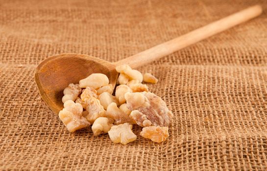frankincense on hessian