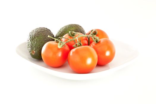 Tomatoes and avocados