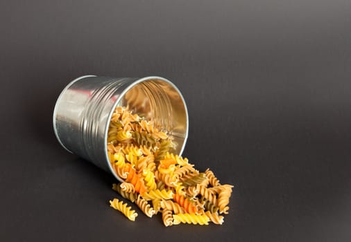 pasta in a tin