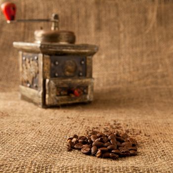 antique coffee grinder