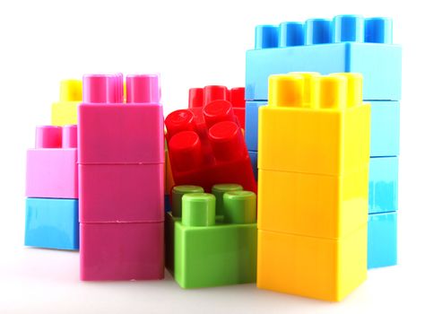 Plastic building blocks