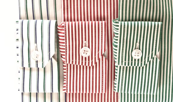three shirt cuffs