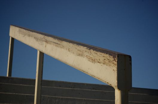 used skate park rail designed for rail sliding with skadeboards, rollerblades, and bikes