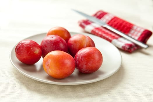 fresh plums