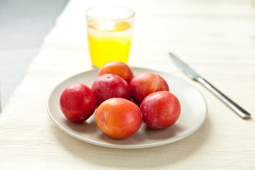 fresh plums
