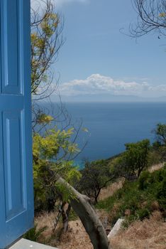 view from a greek window