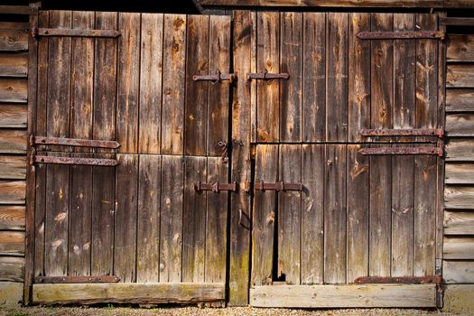 old rustic wooden door