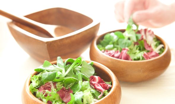 Two bowls of salad