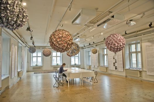 Interior of art studio in the Coint museum in Stockholm, Sweden