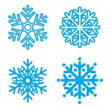 Snowflakes collection. Element for design. Vector  illustration