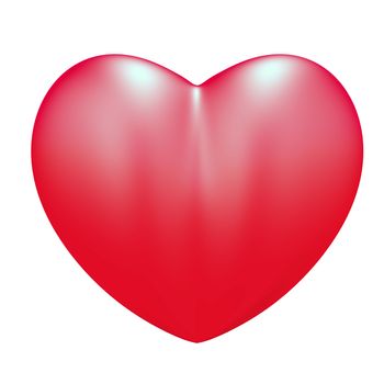 Red Heart. Saint Valentines Day icon.