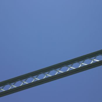 Structure of a bridge and blue sky