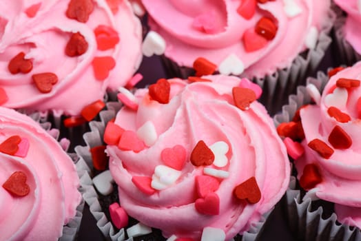 Pink Cupcakes Close Up